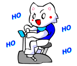 Bizarre Shirt Cat (Winter Sports) sticker #2825925