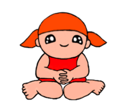 Naughtiness 2 years old child sticker #2826564