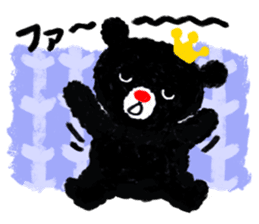Four phases-type message of a black bear sticker #2827479