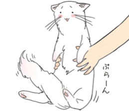 long-lomg cat sticker #2827680