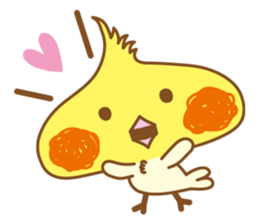 Kawaii cockatiel ENG sticker #2827843