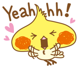 Kawaii cockatiel ENG sticker #2827845