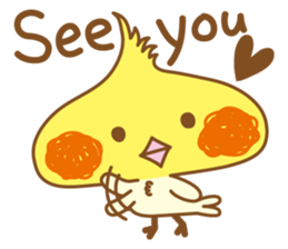 Kawaii cockatiel ENG sticker #2827846