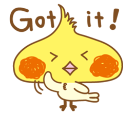 Kawaii cockatiel ENG sticker #2827847