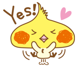 Kawaii cockatiel ENG sticker #2827851