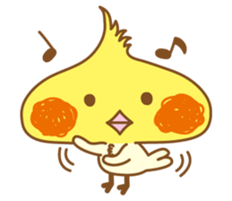 Kawaii cockatiel ENG sticker #2827852