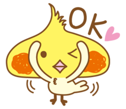 Kawaii cockatiel ENG sticker #2827854