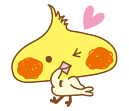 Kawaii cockatiel ENG sticker #2827857