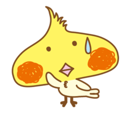 Kawaii cockatiel ENG sticker #2827865
