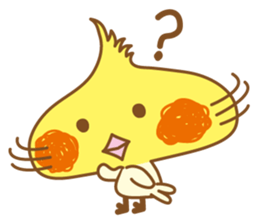 Kawaii cockatiel ENG sticker #2827876