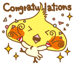 Kawaii cockatiel ENG sticker #2827880