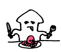 Sagittated calamary sticker #2827955