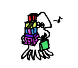 Sagittated calamary sticker #2827961