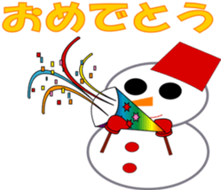 various snowman sticker sticker #2828962