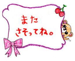 Crayon Bear sticker #2828989