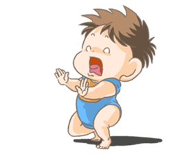An impudent baby sticker #2829167