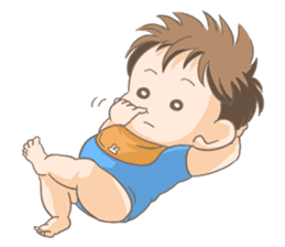 An impudent baby sticker #2829170