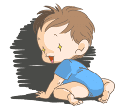 An impudent baby sticker #2829175