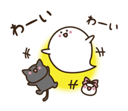 Ghost Boy and Rice cake Girl sticker #2830345