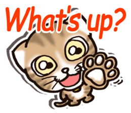 Tabby-cat English Ver sticker #2830908