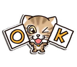 Tabby-cat English Ver sticker #2830910
