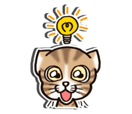 Tabby-cat English Ver sticker #2830926