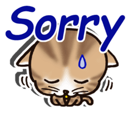 Tabby-cat English Ver sticker #2830930