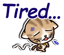 Tabby-cat English Ver sticker #2830933