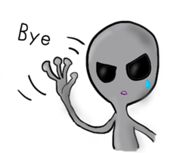 An alien and a Martian sticker #2831110