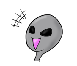 An alien and a Martian sticker #2831119