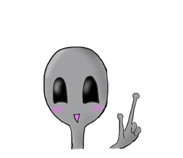 An alien and a Martian sticker #2831120