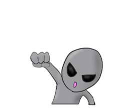 An alien and a Martian sticker #2831131