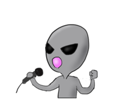 An alien and a Martian sticker #2831133