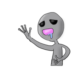 An alien and a Martian sticker #2831146