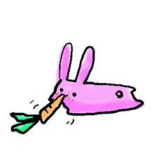 a slug rabbit sticker #2831684