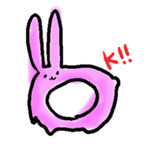 a slug rabbit sticker #2831687