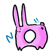 a slug rabbit sticker #2831688