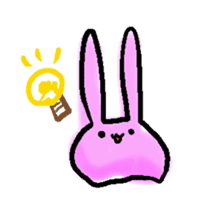 a slug rabbit sticker #2831689