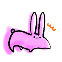 a slug rabbit sticker #2831690