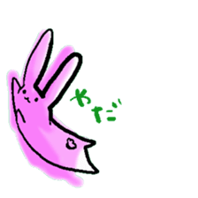 a slug rabbit sticker #2831700