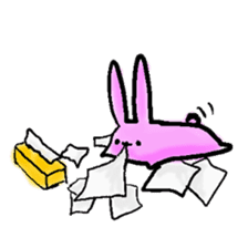 a slug rabbit sticker #2831704