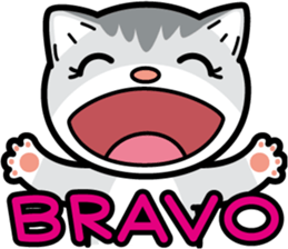 Nyaon is good at praising. sticker #2832090