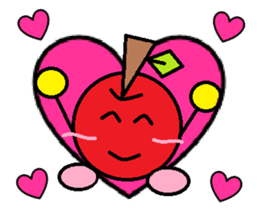 Love of course apple chan sticker #2832227