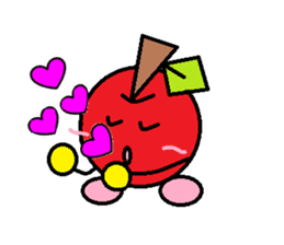 Love of course apple chan sticker #2832229