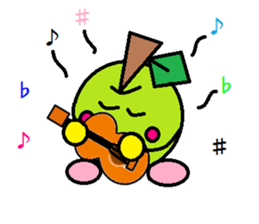 Love of course apple chan sticker #2832232