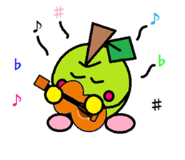 Love of course apple chan sticker #2832232