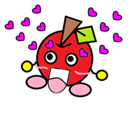 Love of course apple chan sticker #2832233