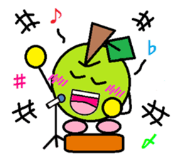 Love of course apple chan sticker #2832234