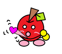 Love of course apple chan sticker #2832235
