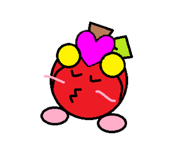 Love of course apple chan sticker #2832236